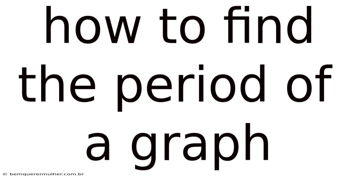 How To Find The Period Of A Graph
