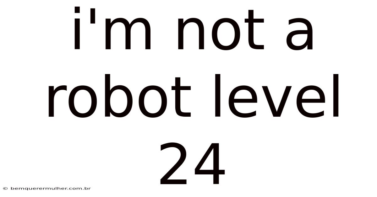 I'm Not A Robot Level 24
