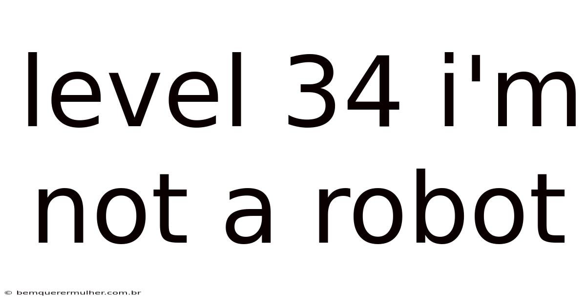 Level 34 I'm Not A Robot