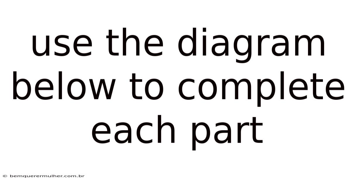 Use The Diagram Below To Complete Each Part